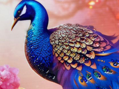 Peacock Resin Wall Art | Premium Handcrafted Nature Decor | High-Gloss Finish