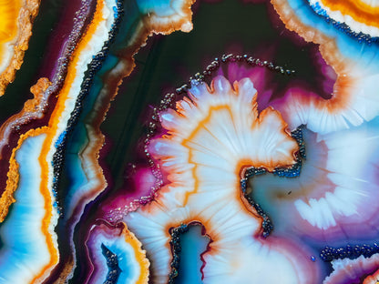 Geode Abstract Resin Wall Art | Premium Handcrafted Luxury Decor | High-Gloss Epoxy Finish