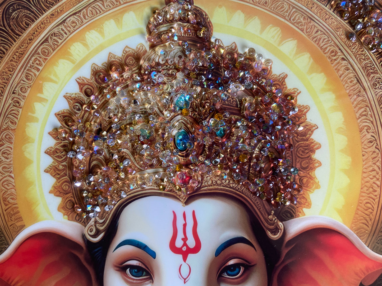 Lord Ganesha Resin Wall Art | Premium Handcrafted Spiritual Decor | High-Gloss Finish