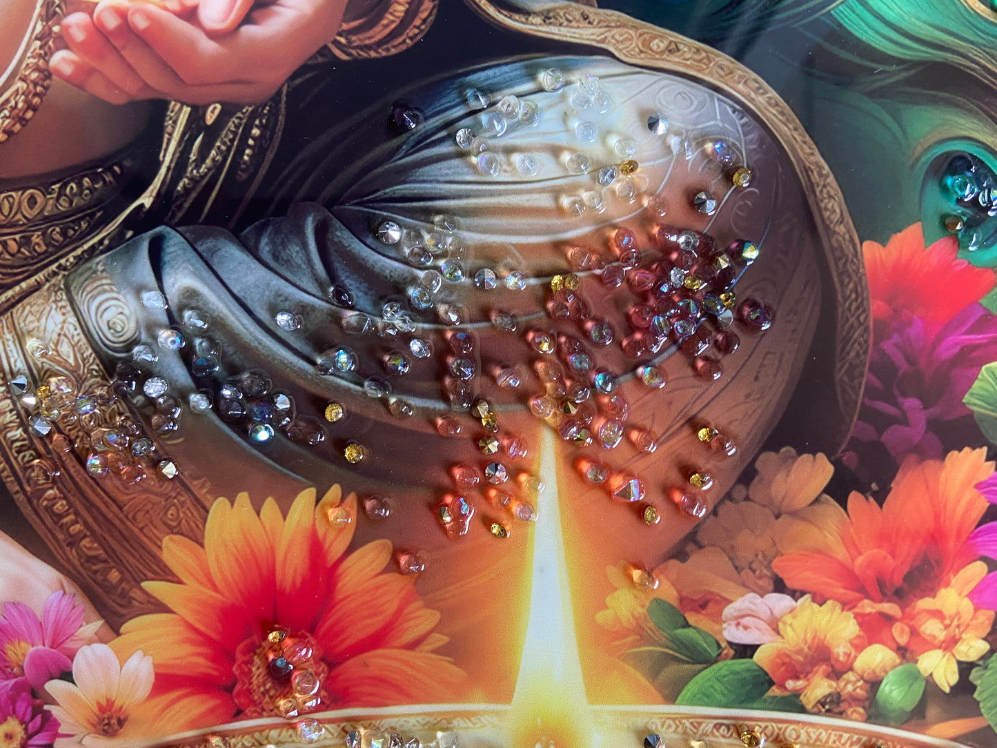 Lord Ganesha Resin Wall Art | Premium Handcrafted Spiritual Decor | High-Gloss Finish