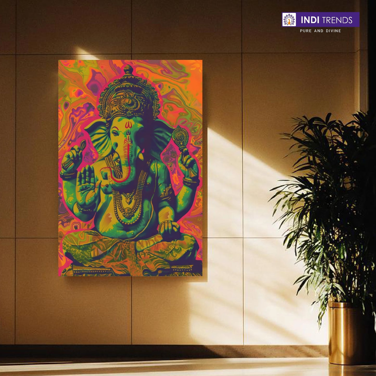 Lord Ganesha Canvas Wall Art – Standard Print