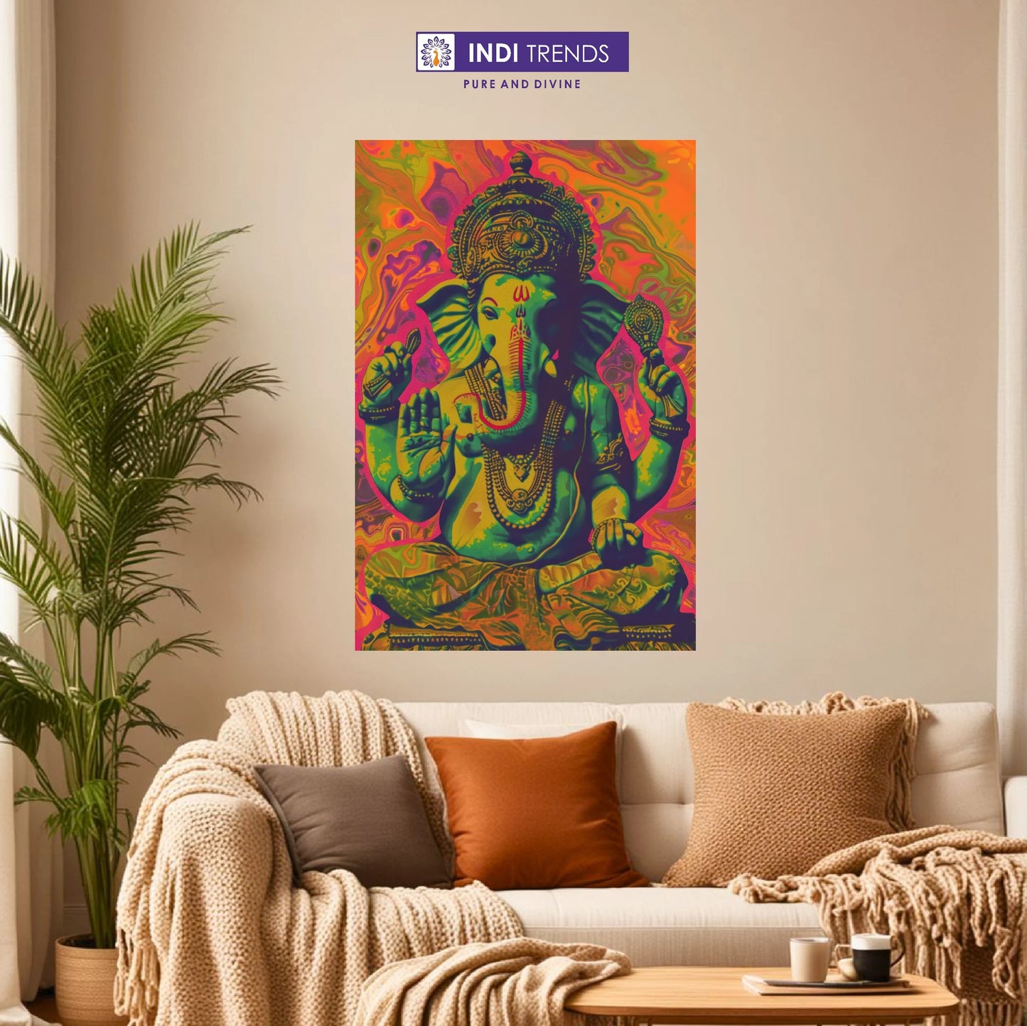Lord Ganesha Canvas Wall Art – Standard Print