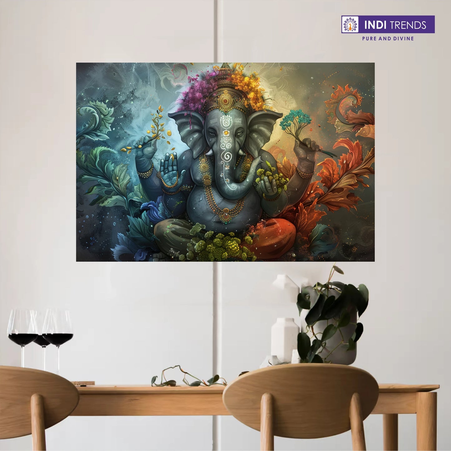 Lord Ganesha Canvas Wall Art – Standard Print