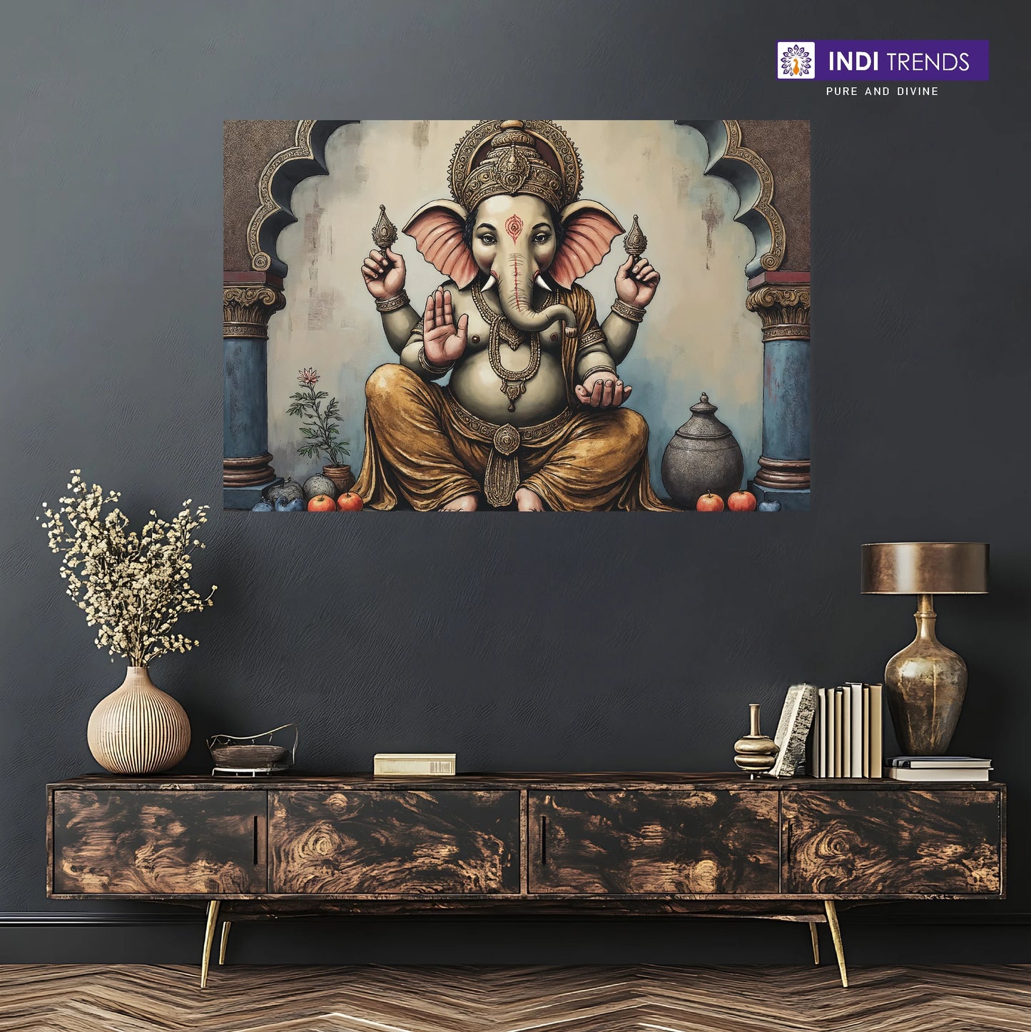 Lord Ganesha Canvas Wall Art – Standard Print