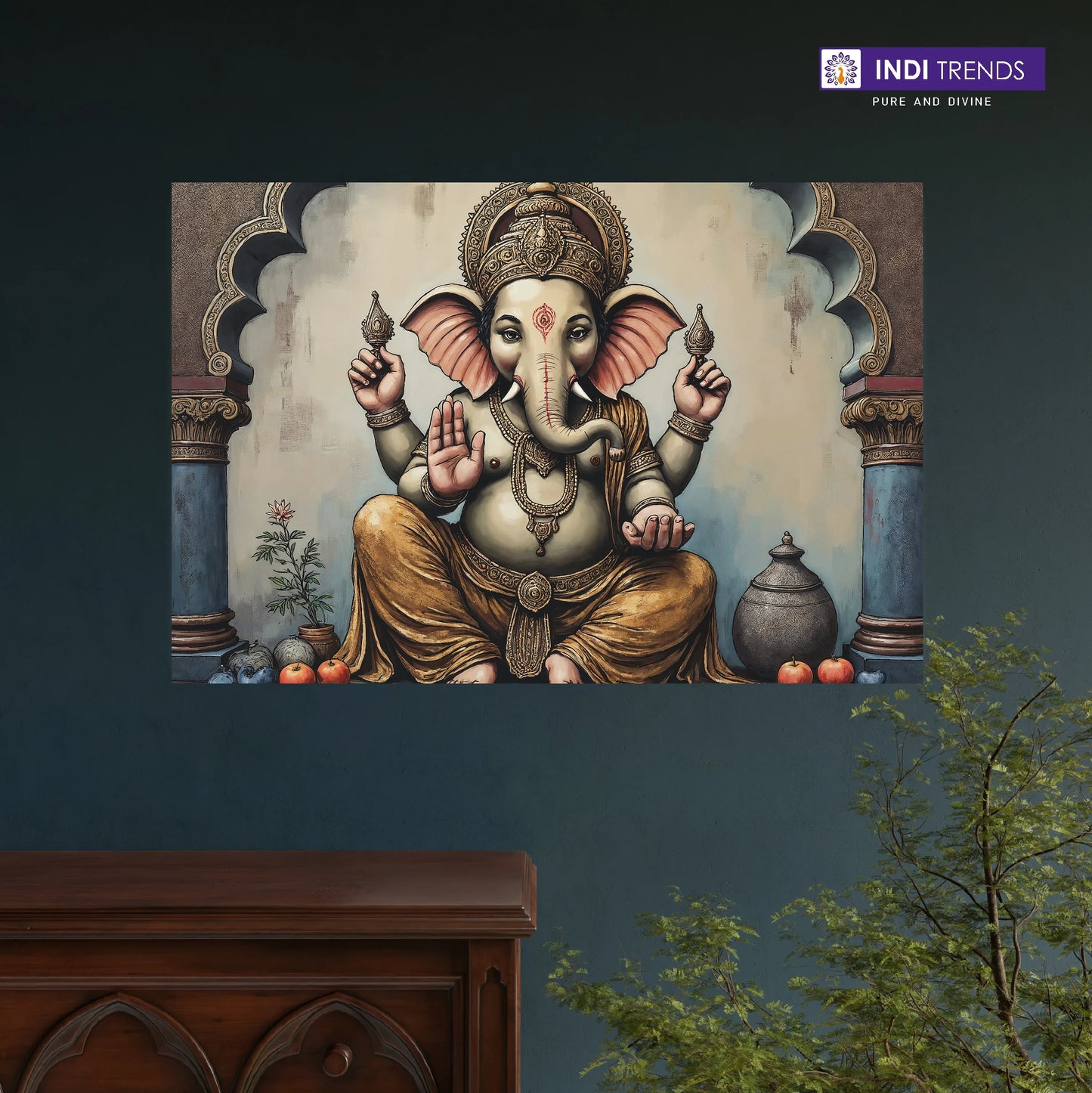 Lord Ganesha Canvas Wall Art – Standard Print