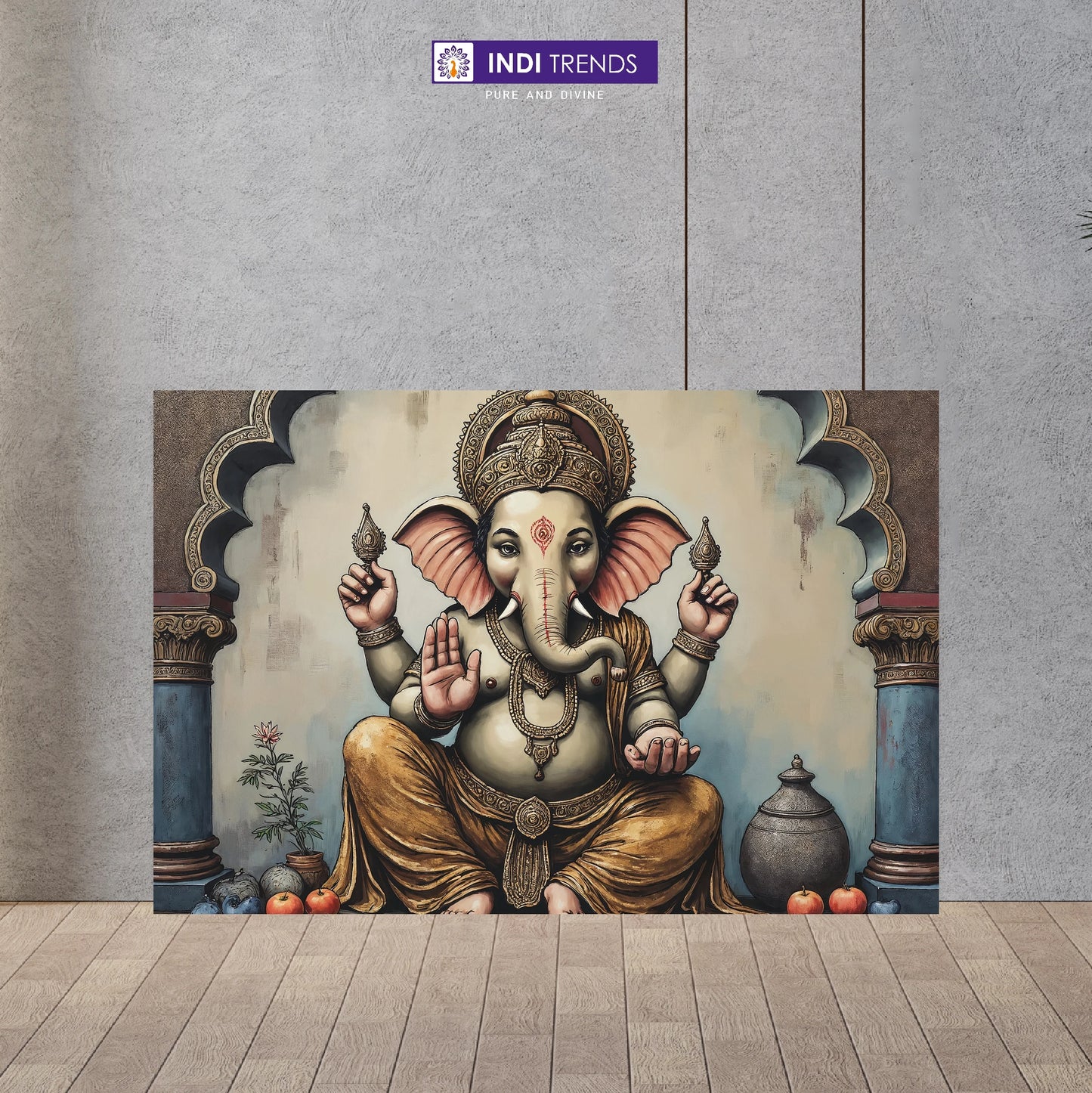 Lord Ganesha Canvas Wall Art – Standard Print