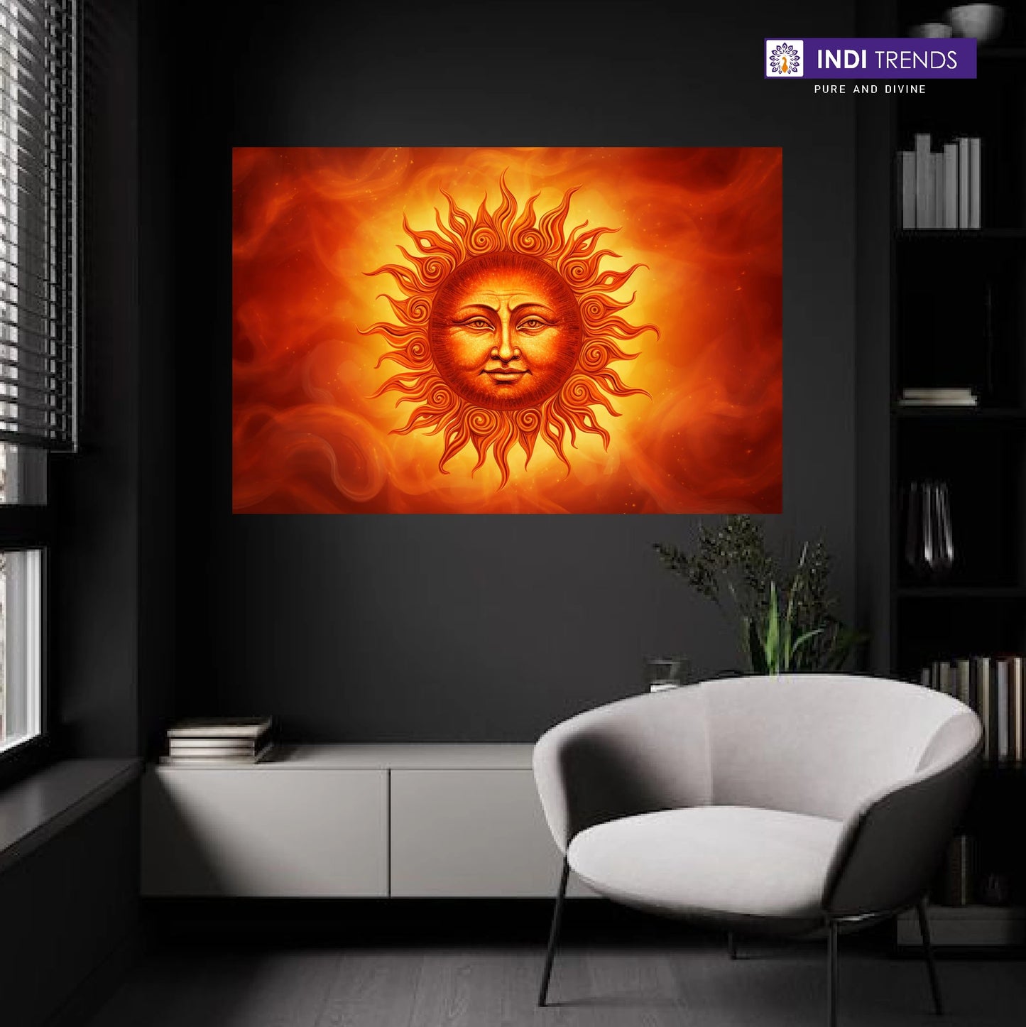 Lord Surya Dev Canvas Wall Art – Standard Print