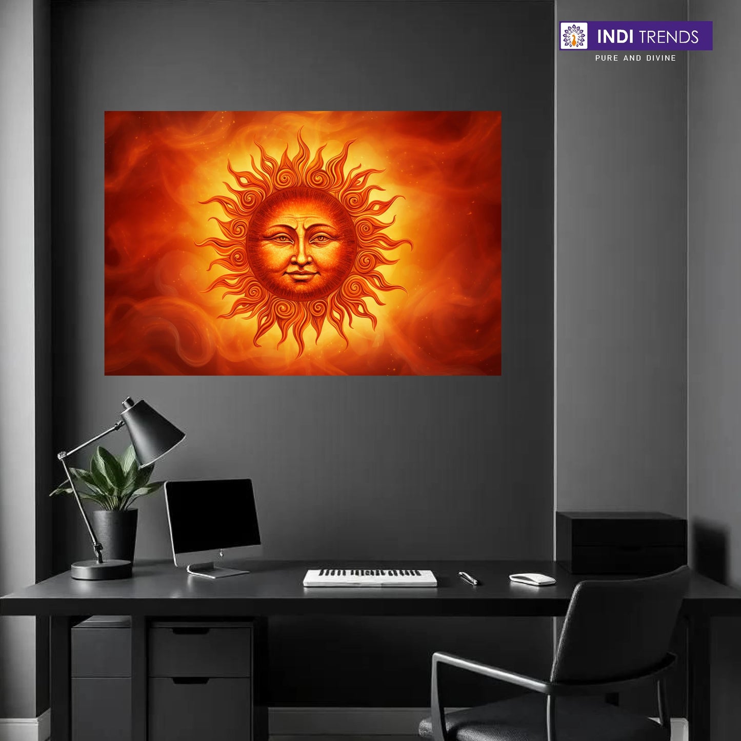 Lord Surya Dev Canvas Wall Art – Standard Print