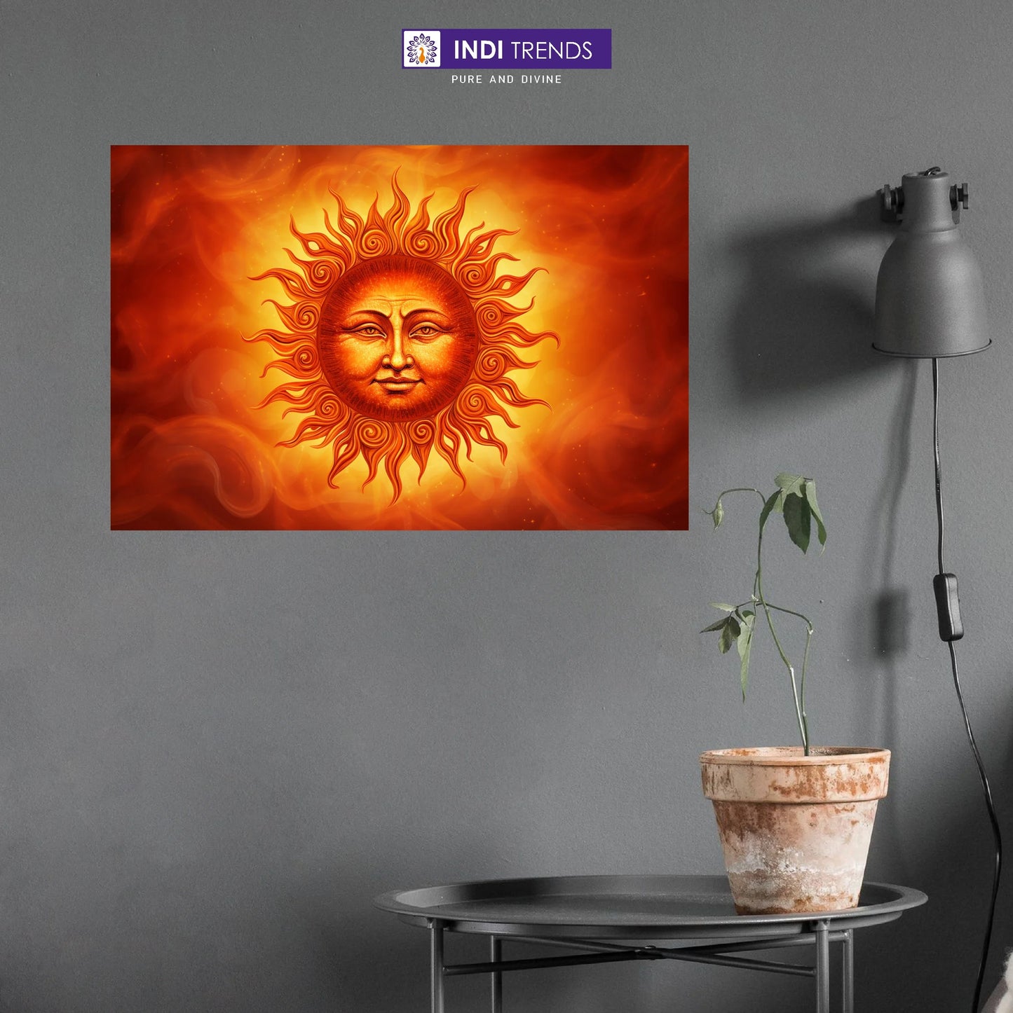 Lord Surya Dev Canvas Wall Art – Standard Print