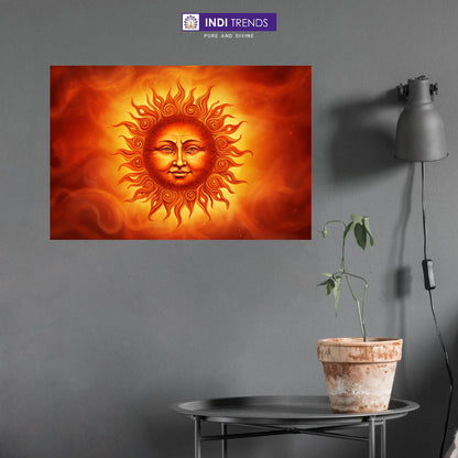Lord Surya Dev Canvas Wall Art – Standard Print