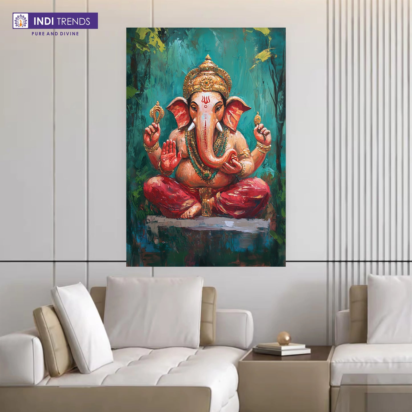 Lord Ganesha Canvas Wall Art – Standard Print