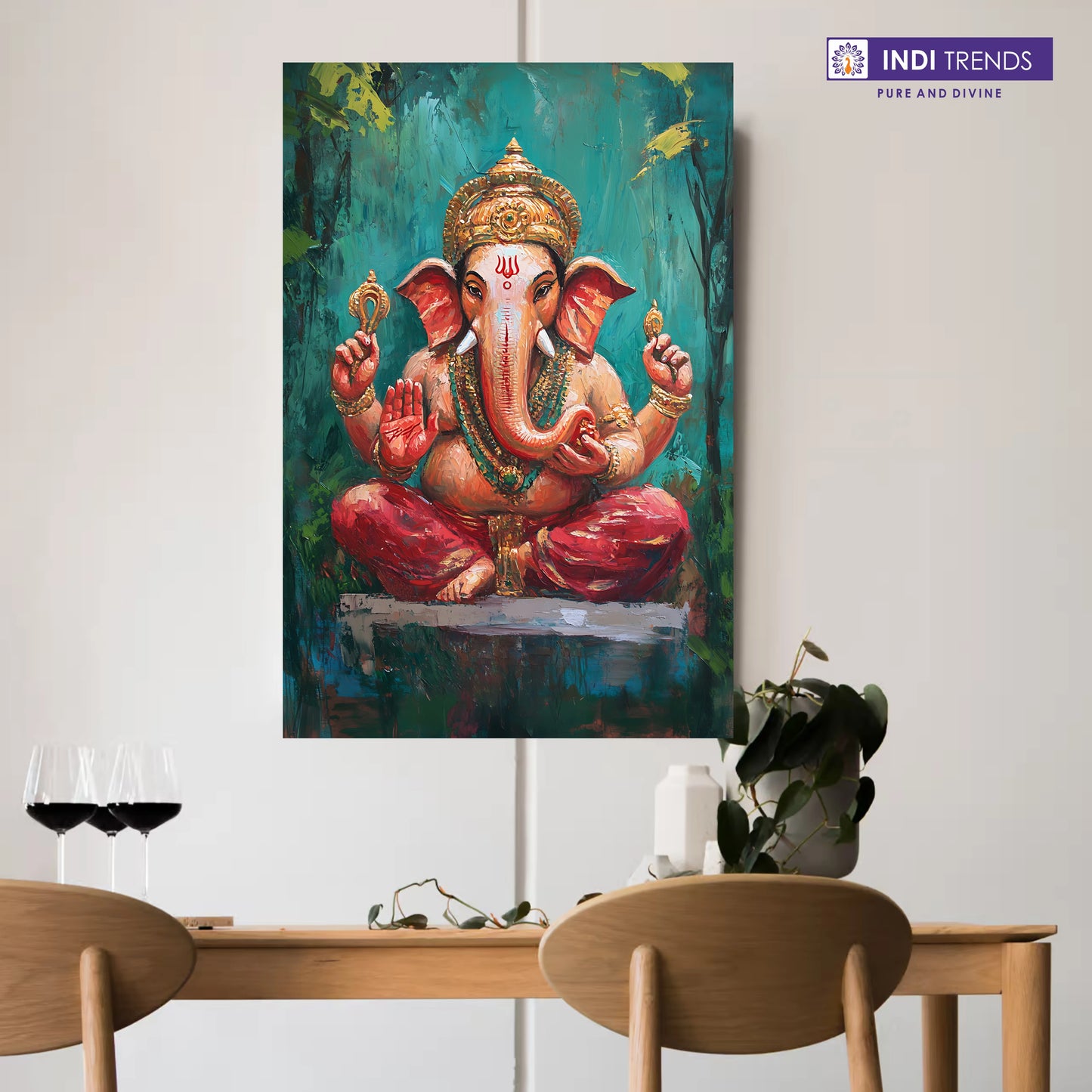 Lord Ganesha Canvas Wall Art – Standard Print