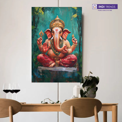 Lord Ganesha Canvas Wall Art – Standard Print