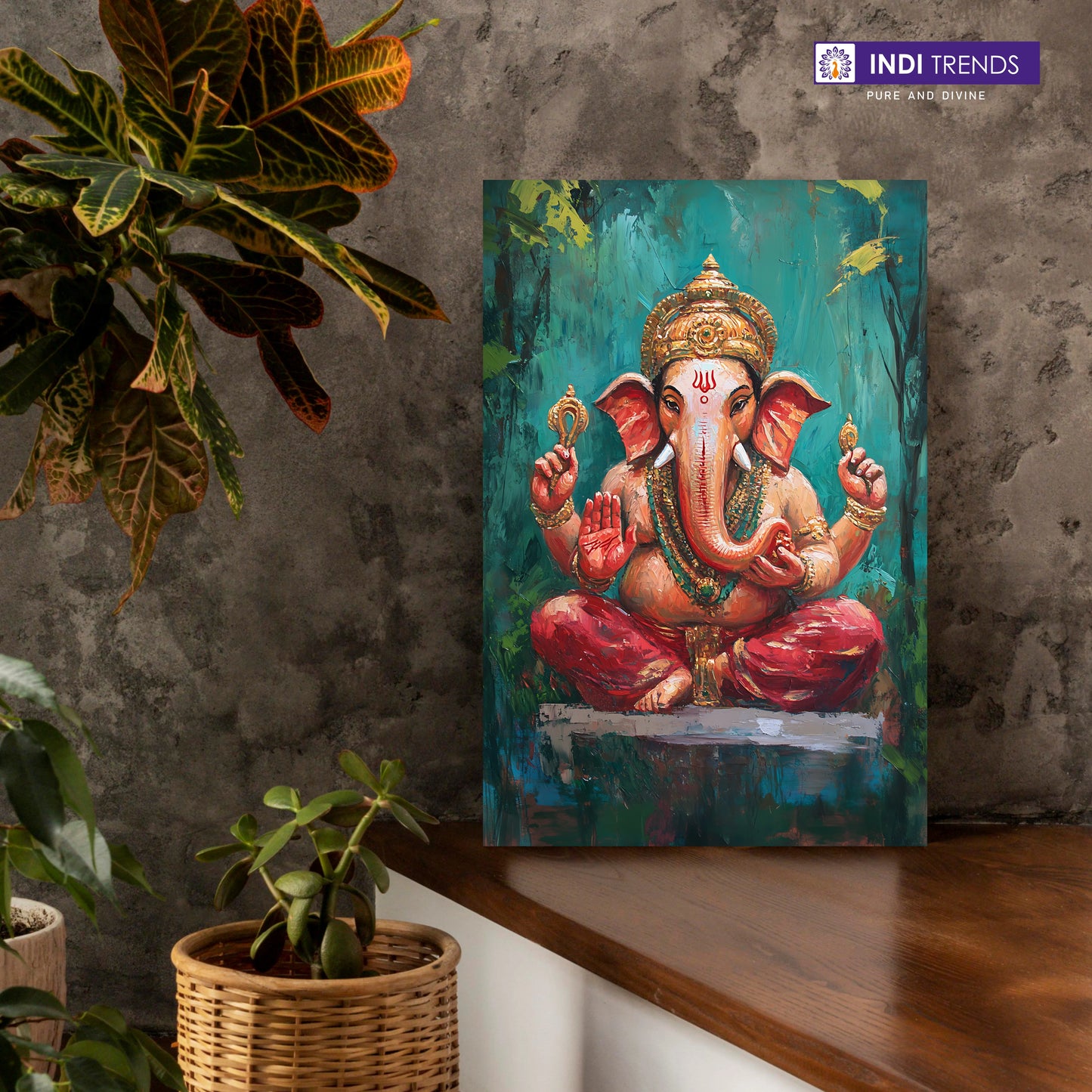 Lord Ganesha Canvas Wall Art – Standard Print