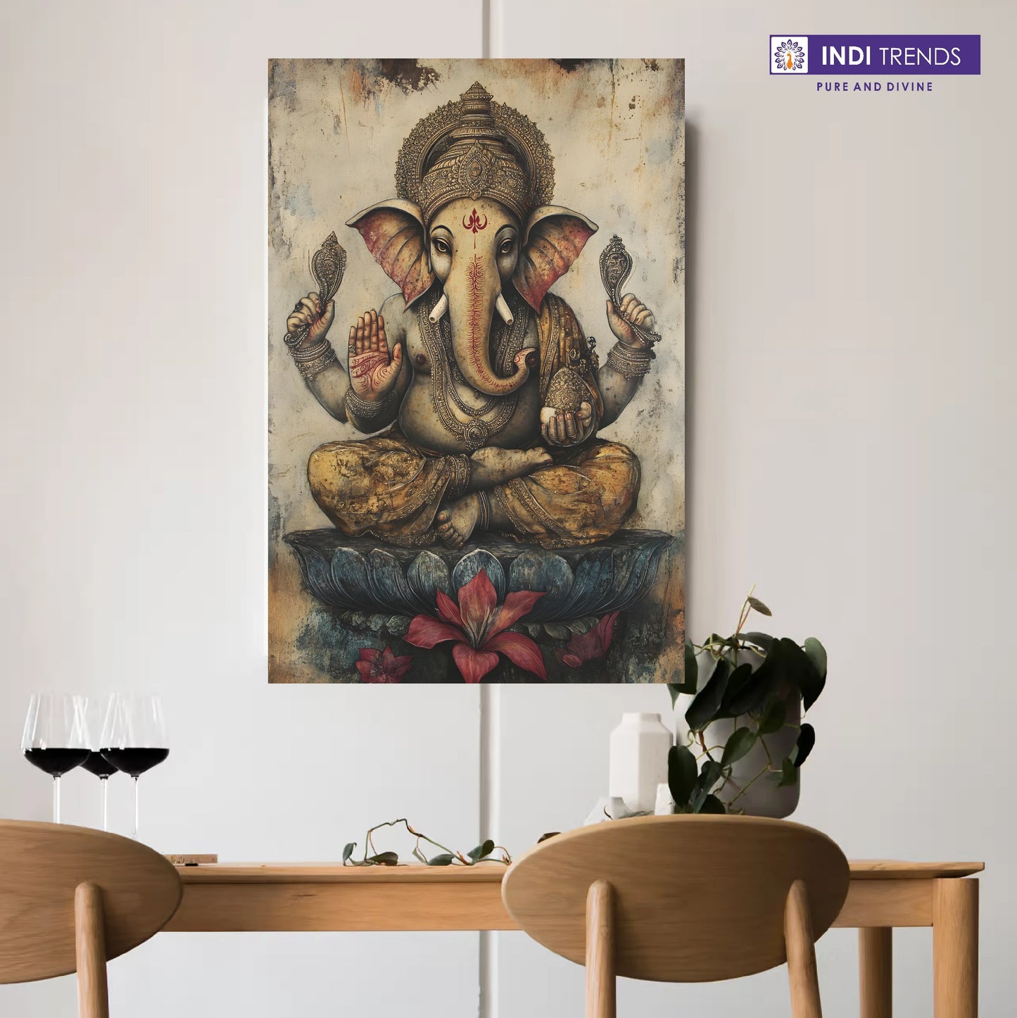 Lord Ganesha Canvas Wall Art – Standard Print