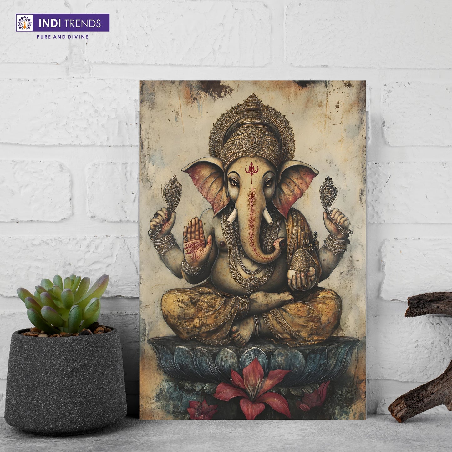 Lord Ganesha Canvas Wall Art – Standard Print
