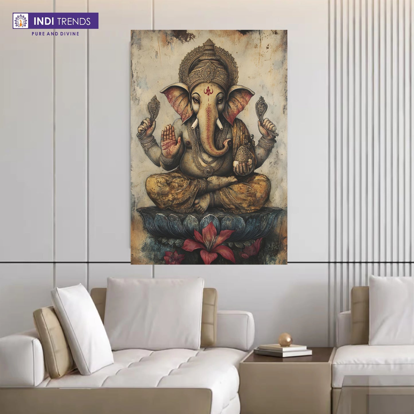 Lord Ganesha Canvas Wall Art – Standard Print