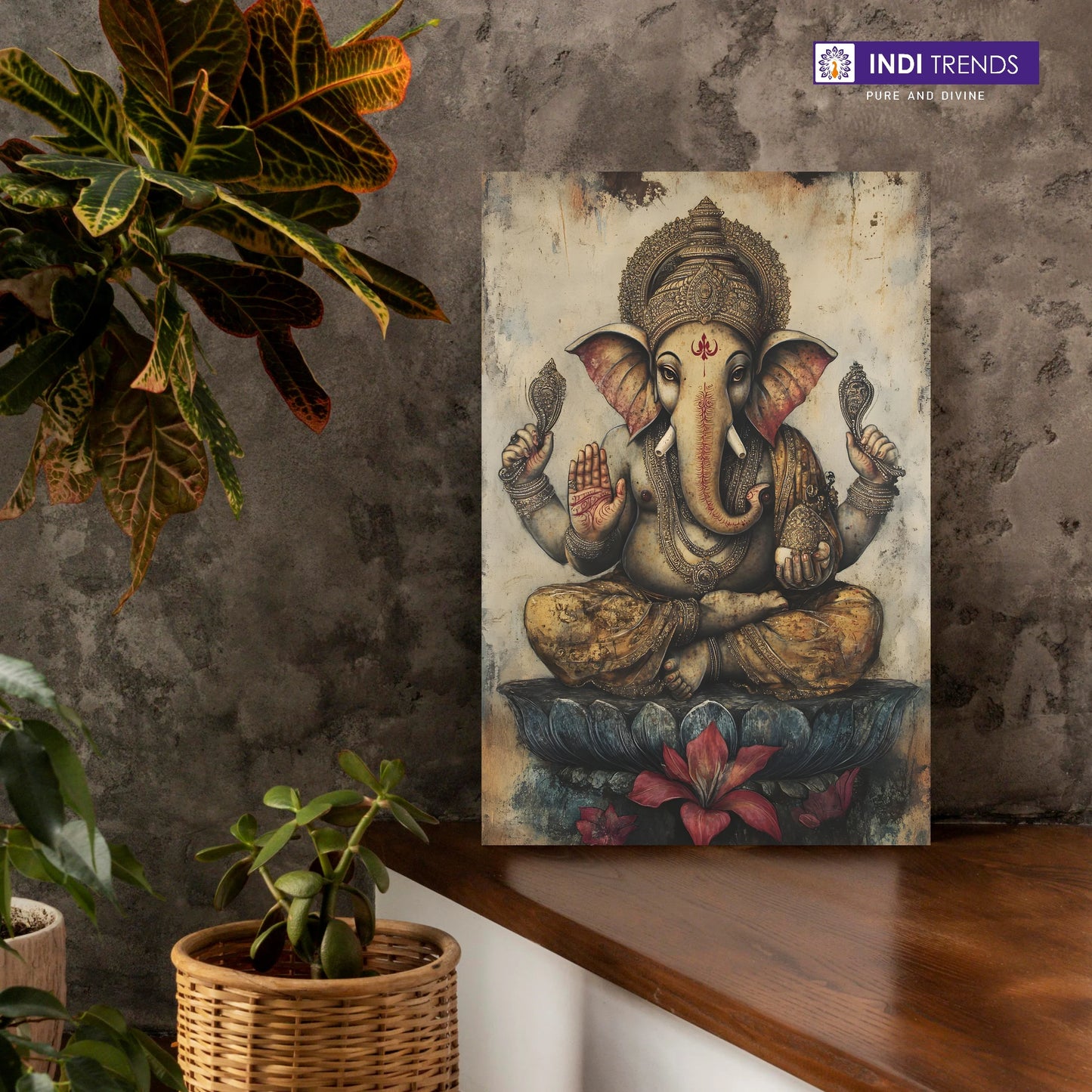 Lord Ganesha Canvas Wall Art – Standard Print