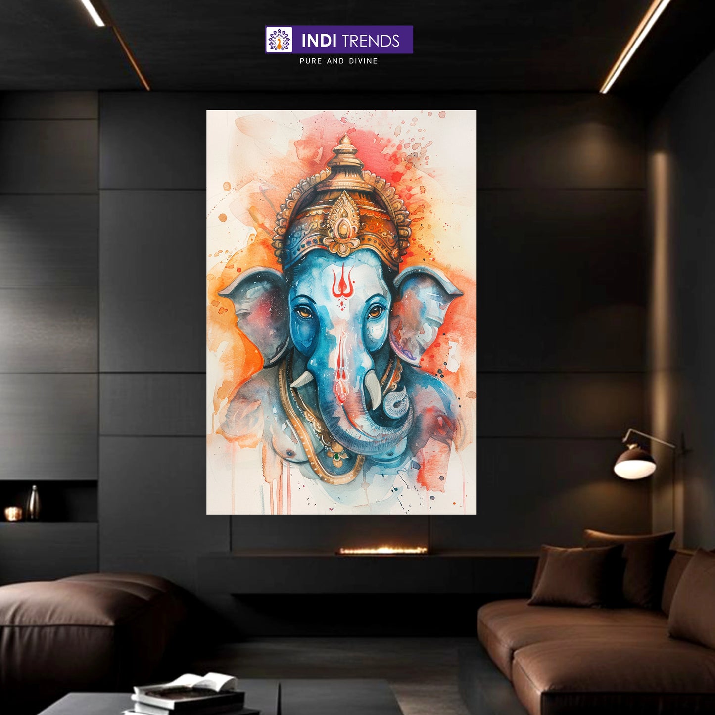 Lord Ganesha Canvas Wall Art – Standard Print
