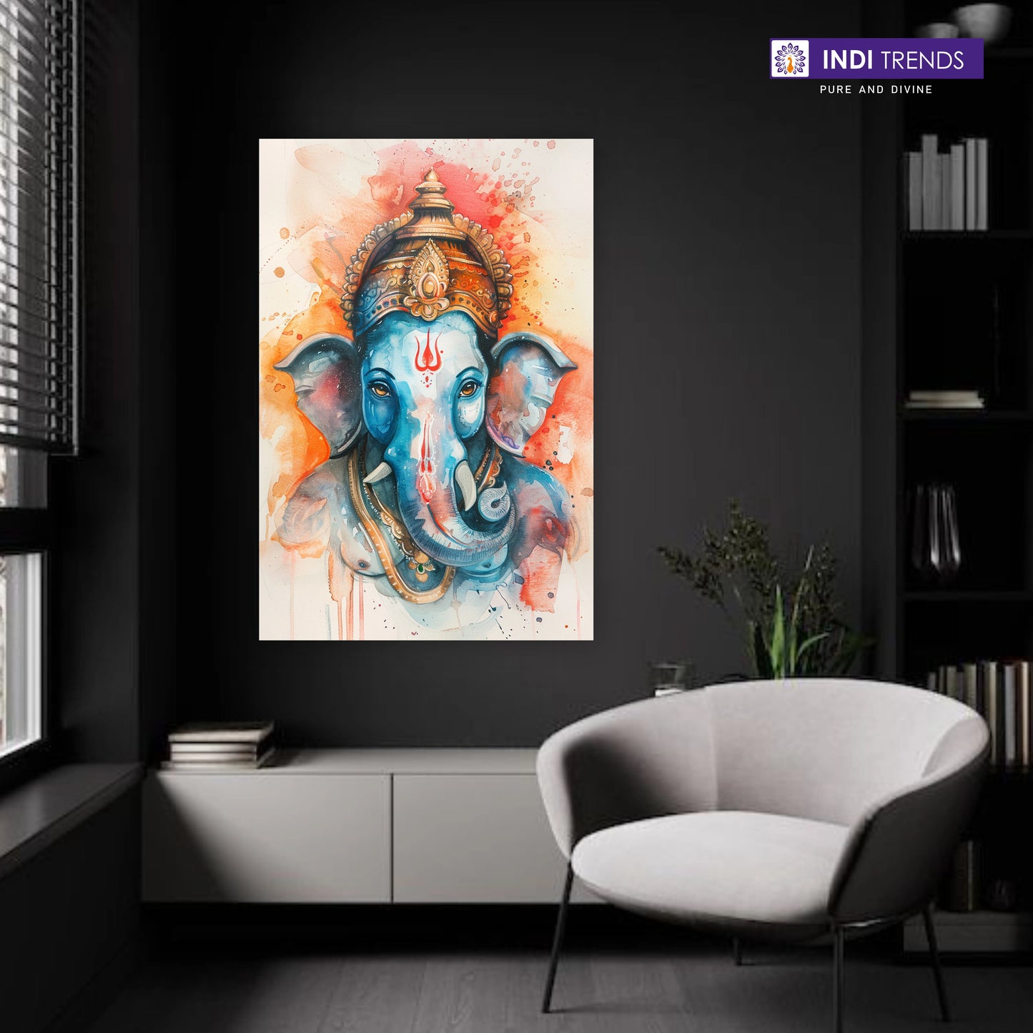 Lord Ganesha Canvas Wall Art – Standard Print