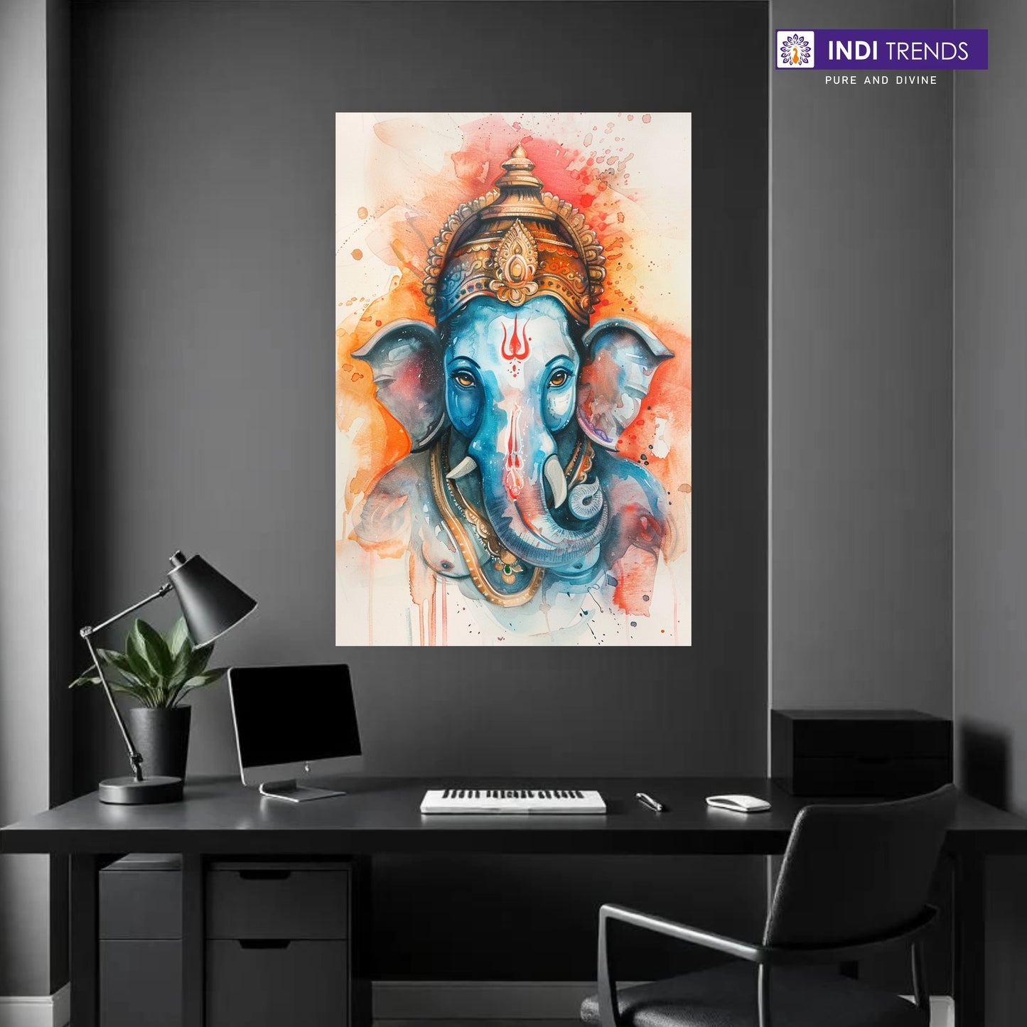 Lord Ganesha Canvas Wall Art – Standard Print