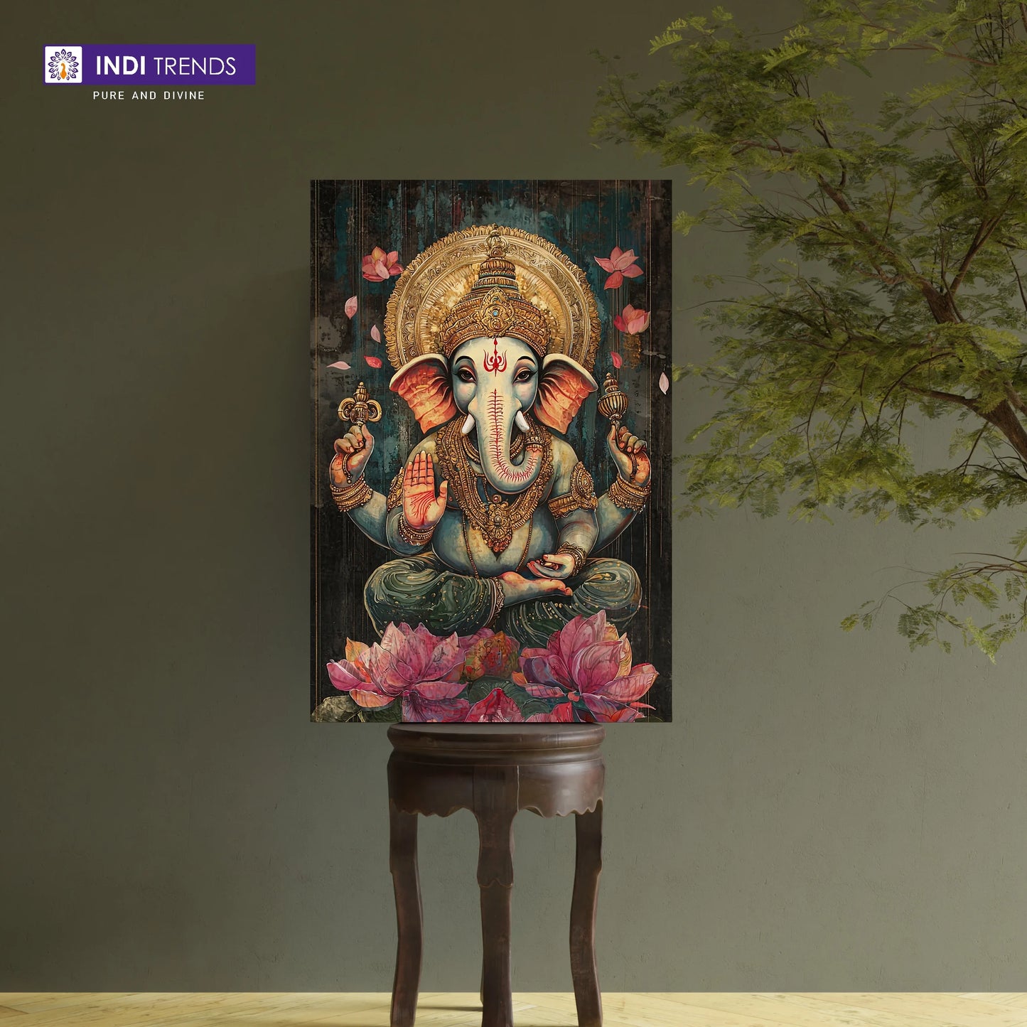 Lord Ganesha Canvas Wall Art – Standard Print