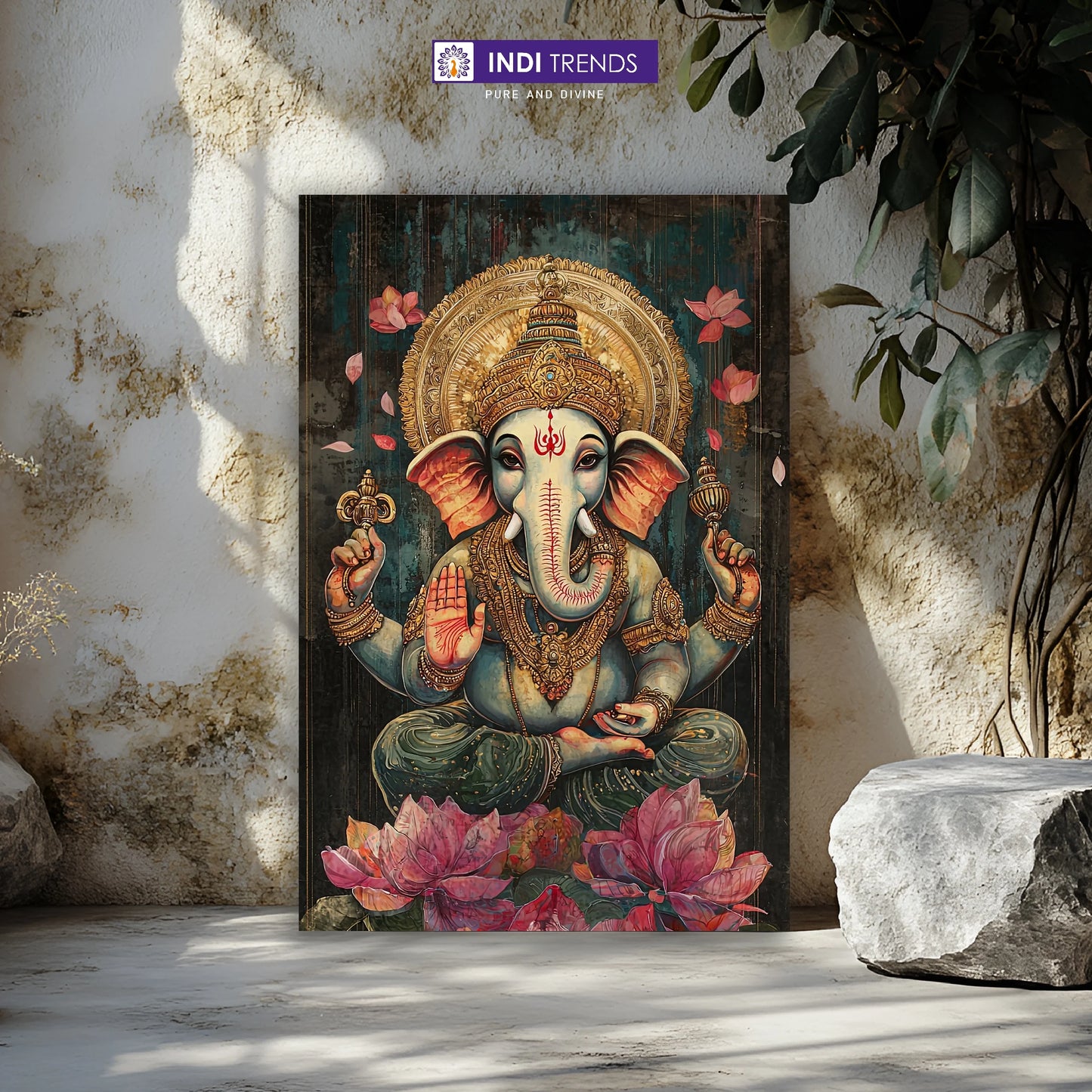 Lord Ganesha Canvas Wall Art – Standard Print