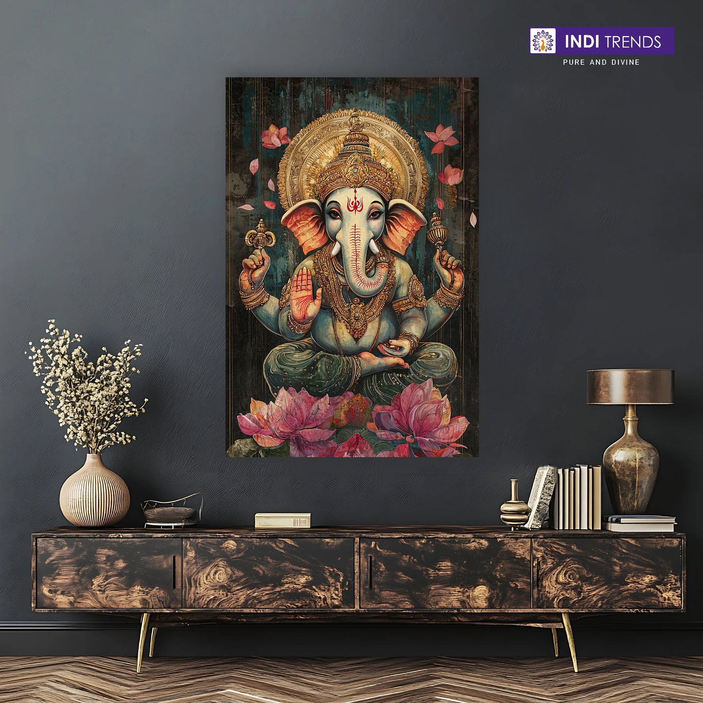Lord Ganesha Canvas Wall Art – Standard Print