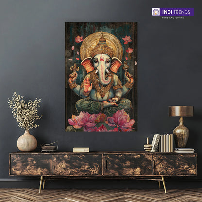 Lord Ganesha Canvas Wall Art – Standard Print