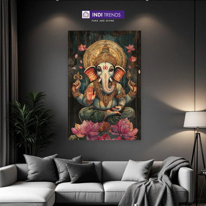 Lord Ganesha Canvas Wall Art – Standard Print