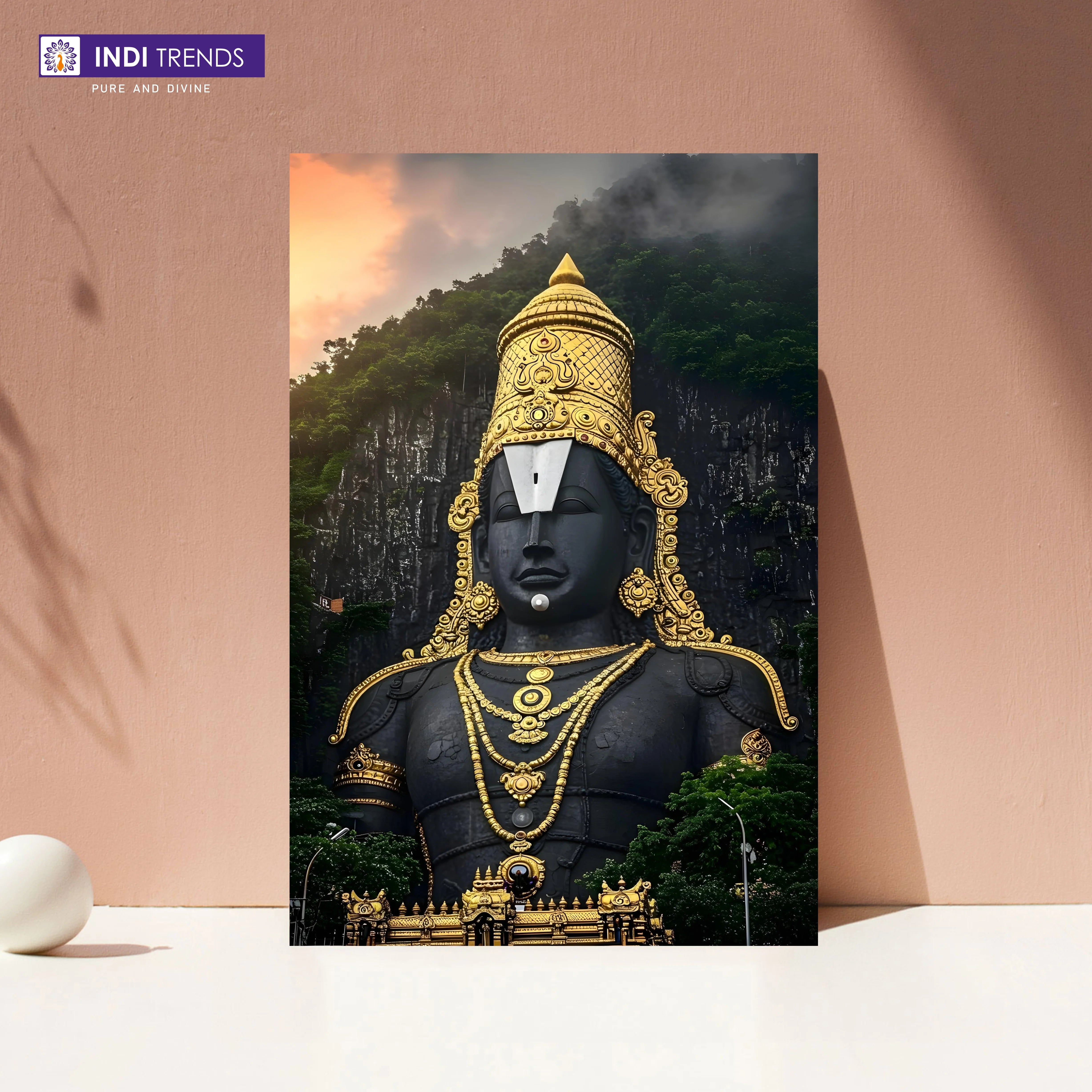 Tirupati Balaji Canvas Wall Art – Standard Print – Prabhu Prasad