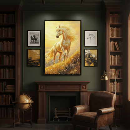 Vibrant Essence of the Primal Horse #17