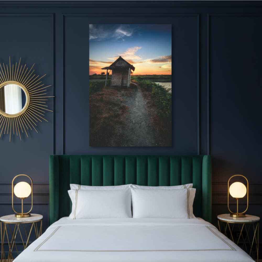 Vibrant Essence of Old Village Canvas #03