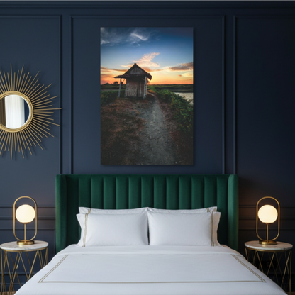 Vibrant Essence of Old Village Canvas #03