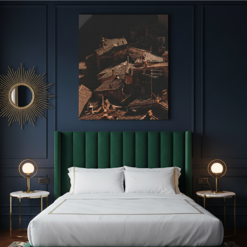 Vibrant Essence of Old Village Canvas #11