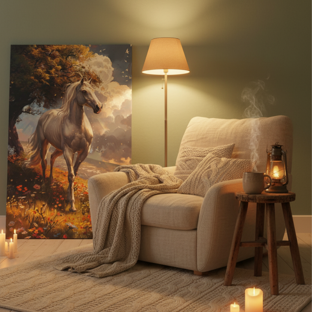 Vibrant Essence of the Primal Horse #23