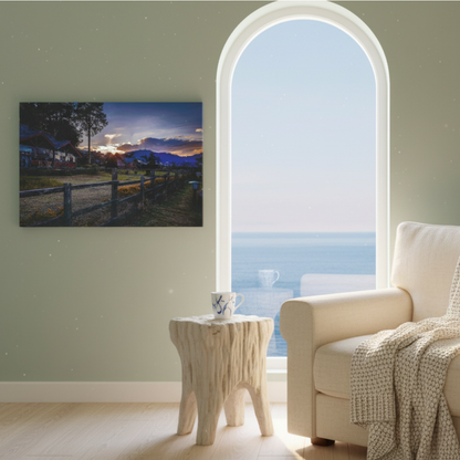 Vibrant Essence of Old Village Canvas #05