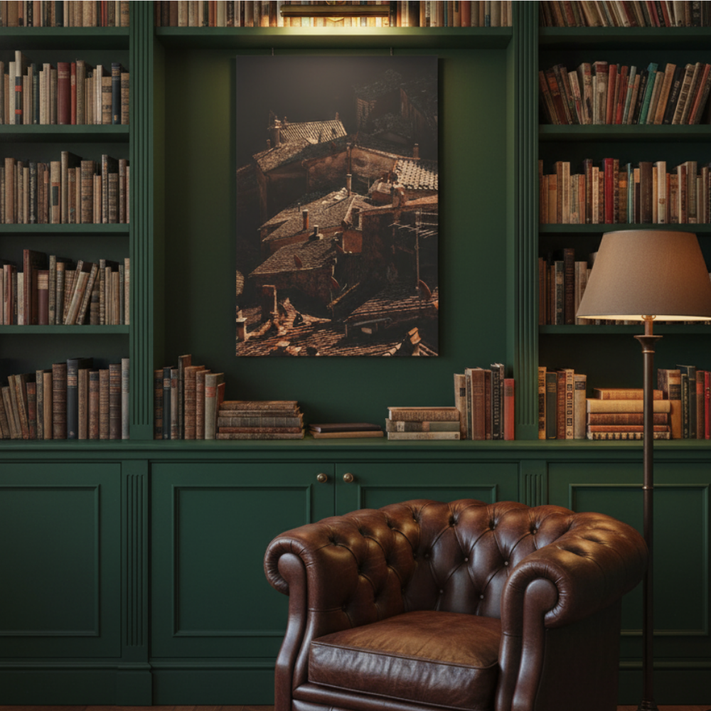 Vibrant Essence of Old Village Canvas #11