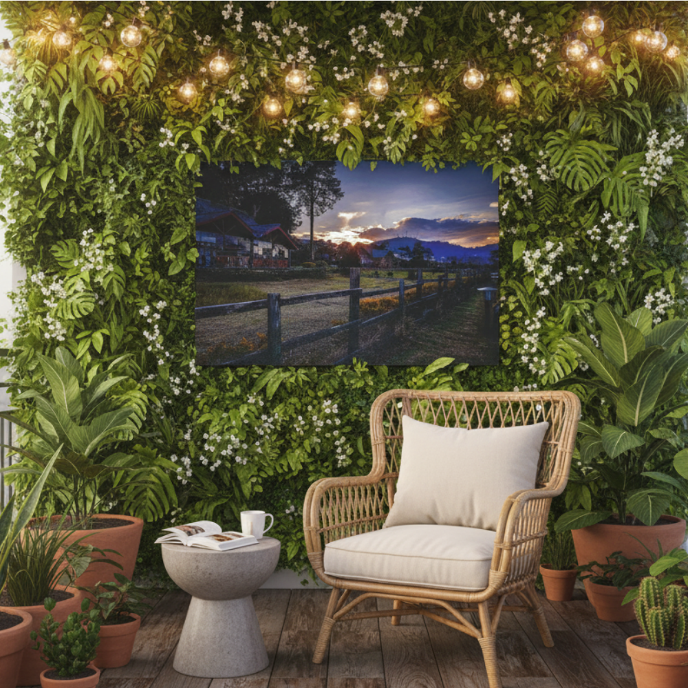 Vibrant Essence of Old Village Canvas #05