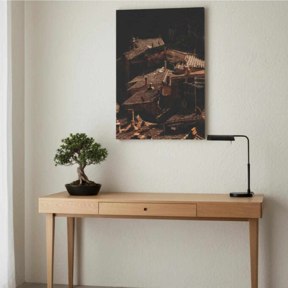 Vibrant Essence of Old Village Canvas #11