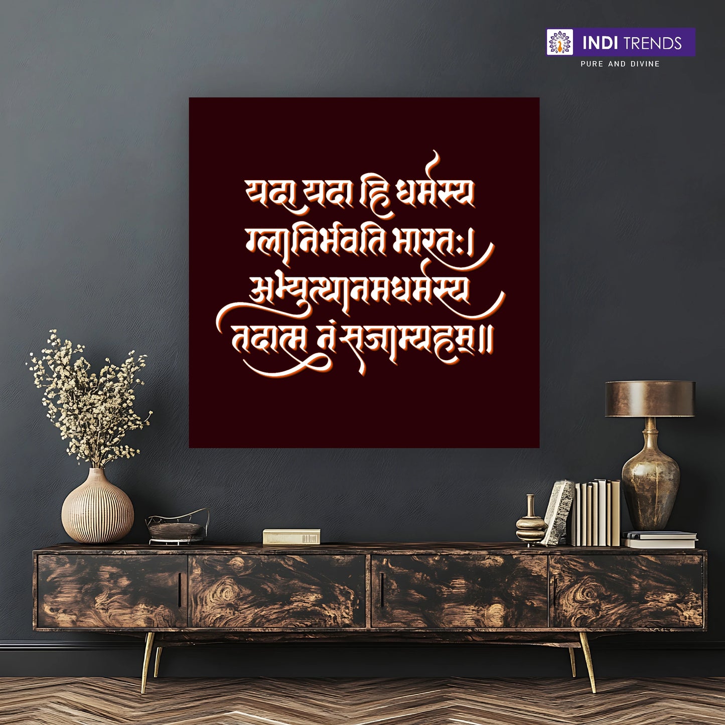 Spiritual Mantra Canvas Wall Art – Standard Print