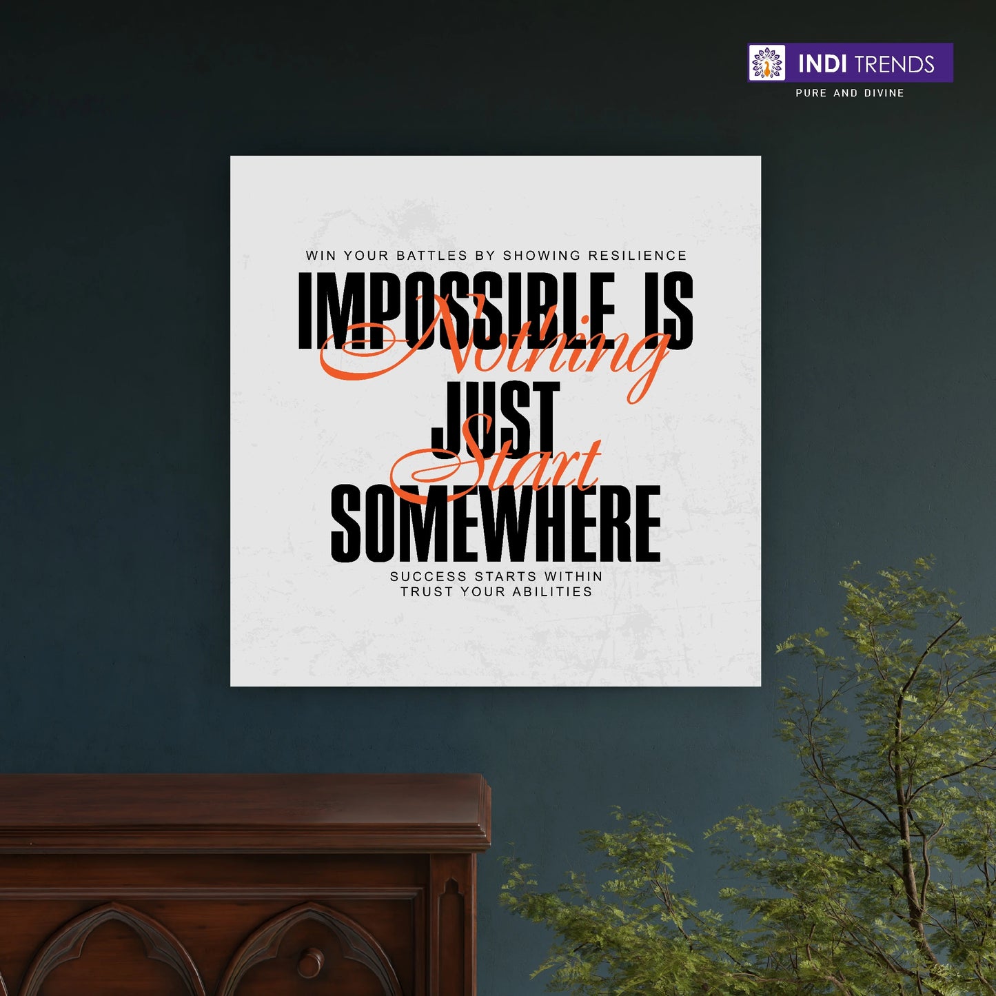 Creativ Thoughts Canvas Wall Art – Standard Print