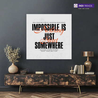 Creativ Thoughts Canvas Wall Art – Standard Print