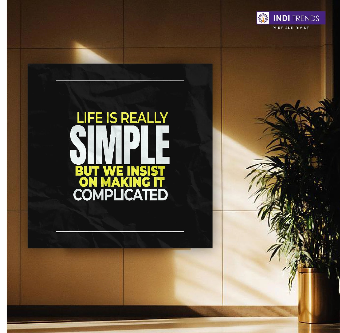 Creativ Thoughts Canvas Wall Art – Standard Print