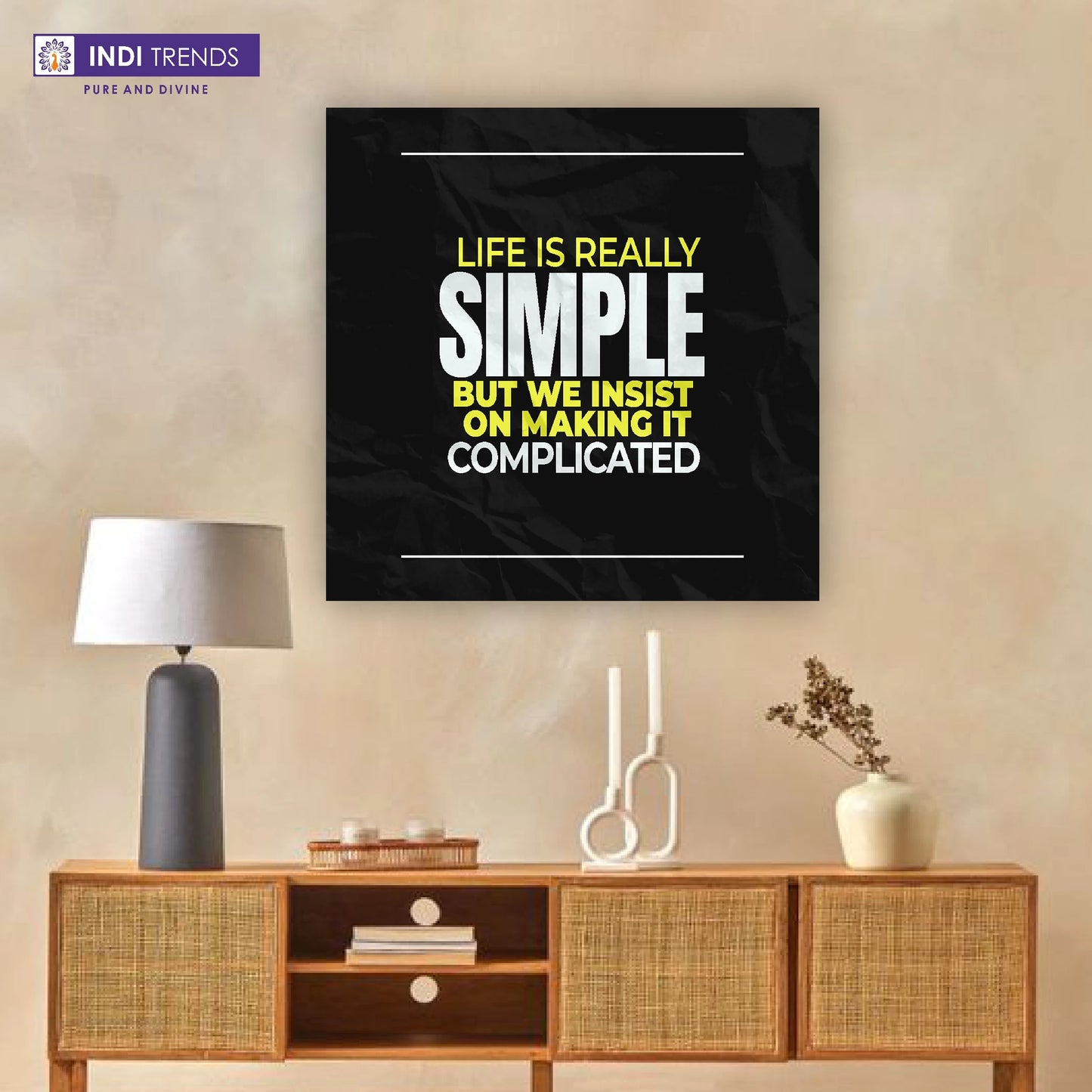 Creativ Thoughts Canvas Wall Art – Standard Print