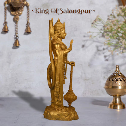 King of Salangpur - Hanumanji Idol (10-inch, Gold Polyresin)