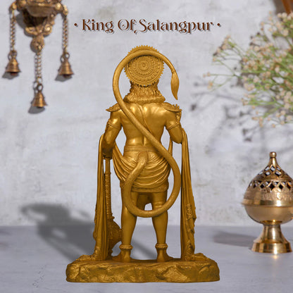 King of Salangpur - Hanumanji Idol (10-inch, Gold Polyresin)