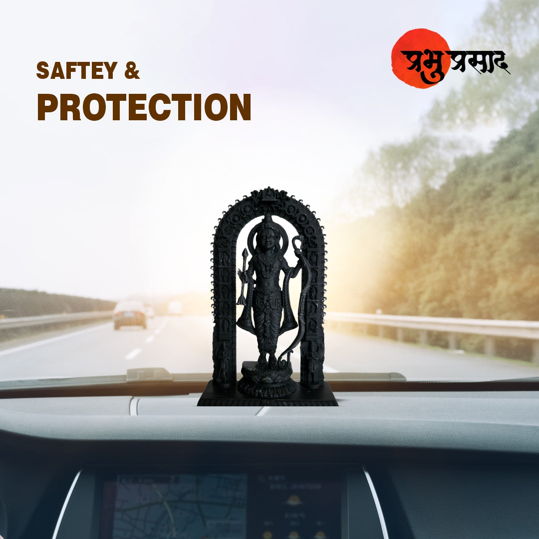 Shri Ram Lala 3D Printed Car Dashboard Idol